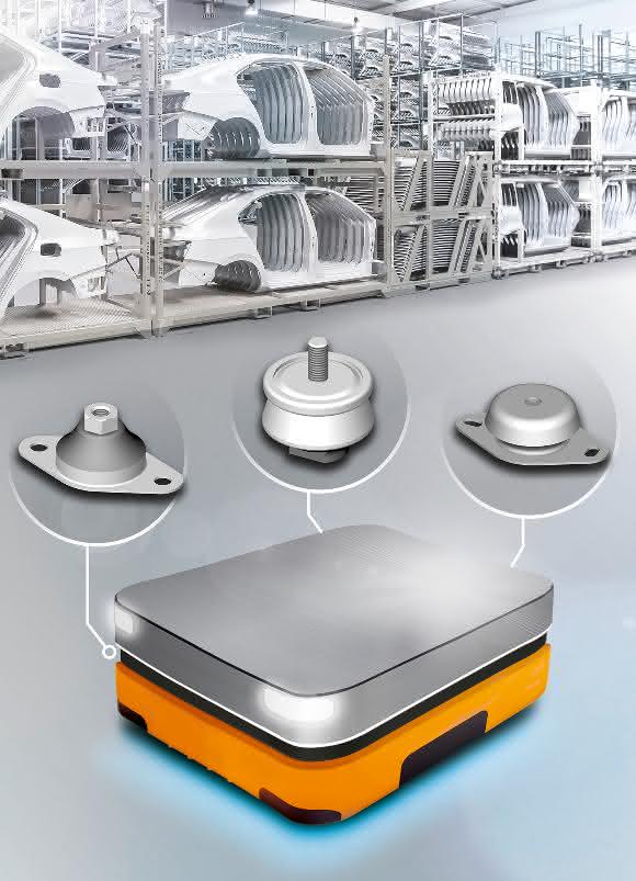 Damping elements for intralogistics Damping elements for intralogistics