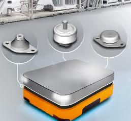 Damping elements for intralogistics