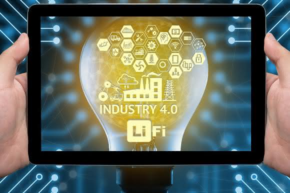 Li-Fi for wireless communication in industrial environments