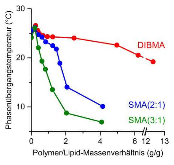 Phasenübergangstemperatur des DMPC Phasenübergangstemperatur des DMPC