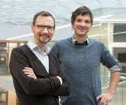 Acus-Firmengründer Martin Denzel (links) und Moritz Horn