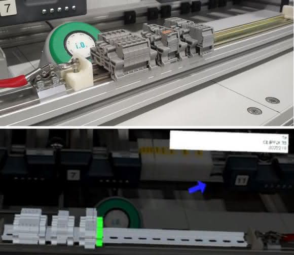 Mounted example terminal strip Mounted example terminal strip