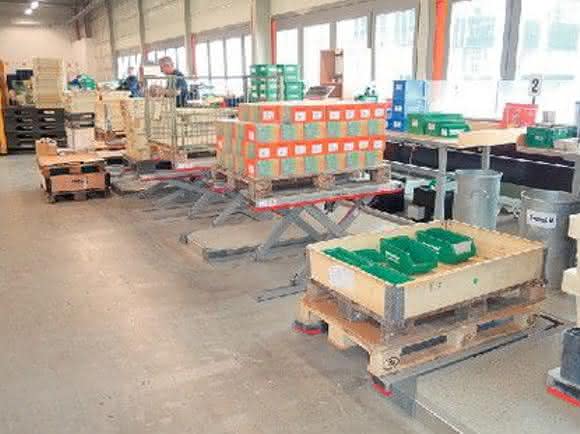 Fördertechnik: 500 Paletten täglich