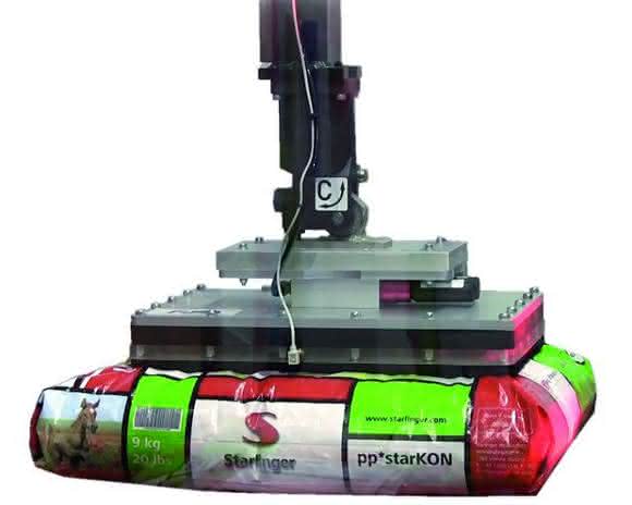 Sack container gripper