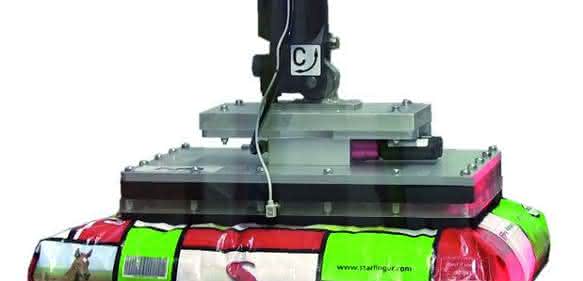 Sack container gripper