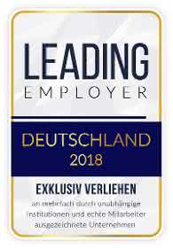 Leading Employer Auszeichnung: Knauer ist Leading Employer 2018