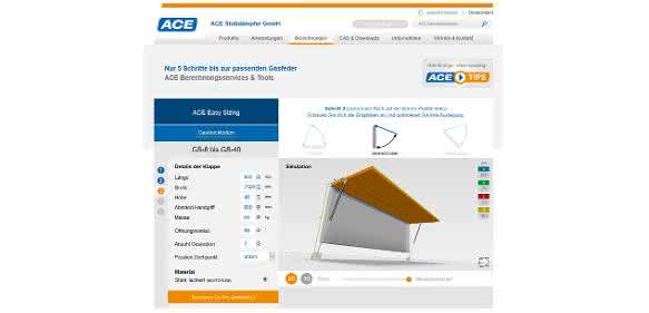 ACE Online-Berechnungsprogramm ACE Online-Berechnungsprogramm