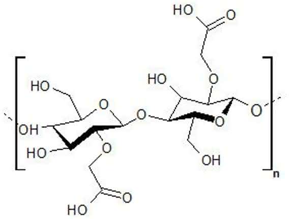 Struktur von Carboxymethylcellulose
