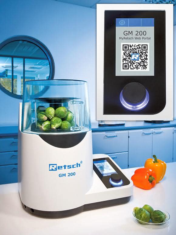 GM 200 Proben-Homogenisierung: Messermühle mit Internet-Zugang