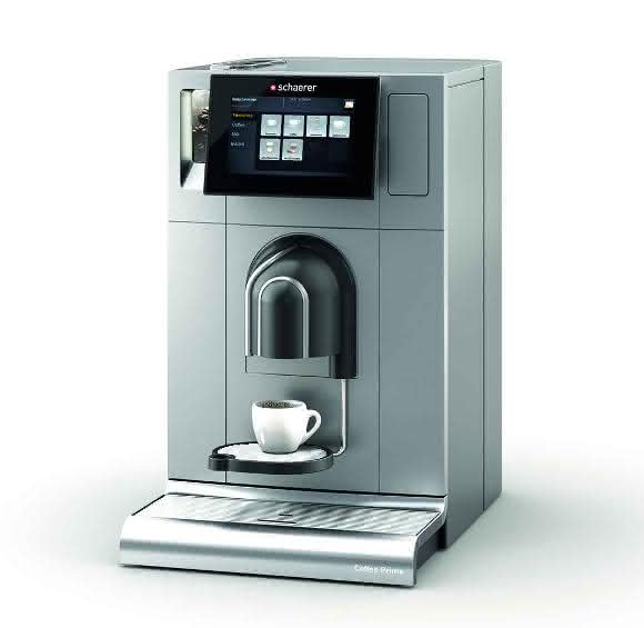 Kaffeeautomat mit lackierter Kunststoffverkleidung Kaffeeautomat mit lackierter Kunststoffverkleidung“