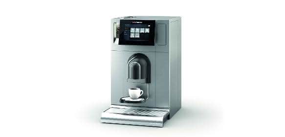 Kaffeeautomat mit lackierter Kunststoffverkleidung“