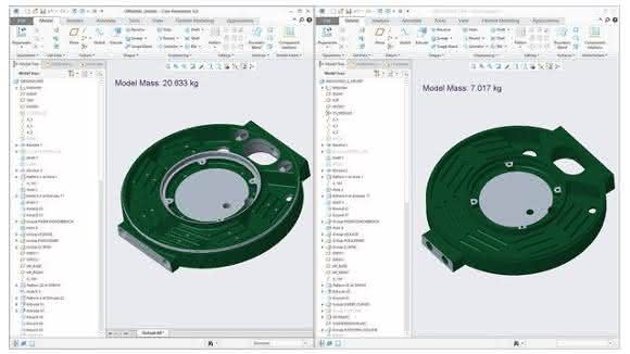 Screenshot des CAD-Modells Screenshot des CAD-Modells