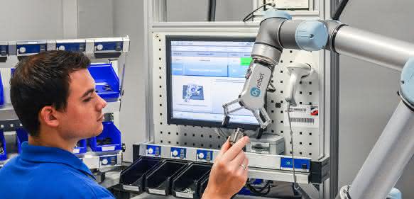 Roboter im kollaborierenden Arbeitsablauf Roboter im kollaborierenden Arbeitsablauf