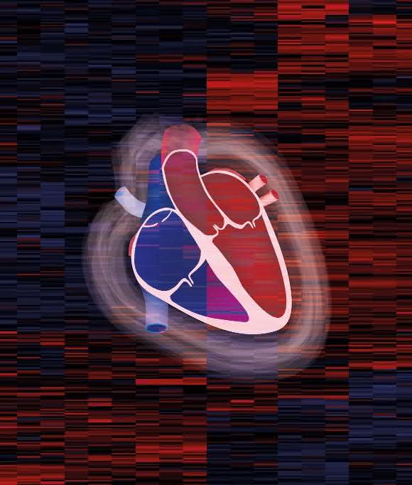 Herzschemata mit Heatmap