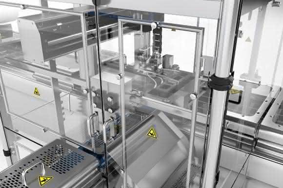 Bei der Gestaltung seiner Automatisierungskomponenten, etwa den Einhausungen für Greifersysteme, sorgt Multivac für eine leichte Zugänglichkeit, verwendet weitgehend glatte Oberflächen und reduziert abstehende Teile und versteckte Ecken. (Bilder: Multivac) Bei der Gestaltung seiner Automatisierungskomponenten, etwa den Einhausungen für Greifersysteme, sorgt Multivac für eine leichte Zugänglichkeit, verwendet weitgehend glatte Oberflächen und reduziert abstehende Teile und versteckte Ecken. (Bilder: Multivac)