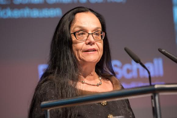 Motek-Messechefin Bettina Schall sprach zu den Gästen Motek-Messechefin Bettina Schall sprach zu den Gästen