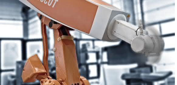 Dünnringlager im Laserroboter