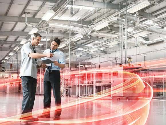 Eine Fabrik wird smart