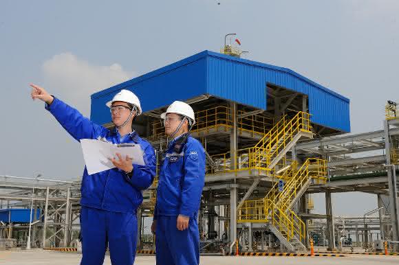 Produktionskomplex der BASF in Nanjing/China.