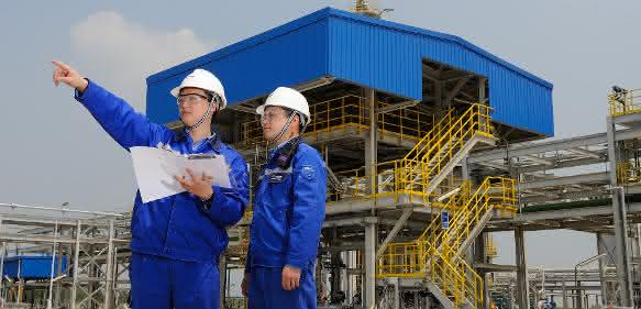 Produktionskomplex der BASF in Nanjing/China.