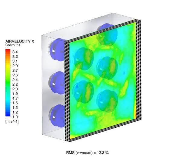 Ventilatorenwand