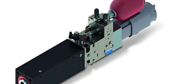 Hydraulische Linearachse