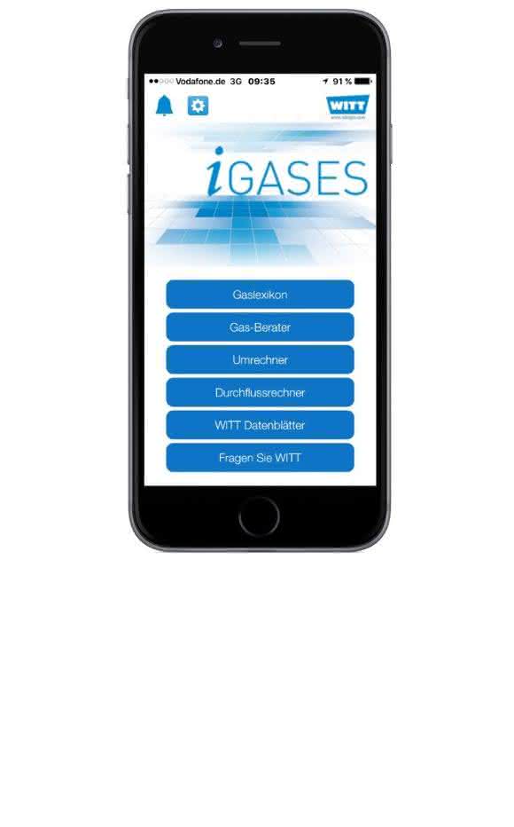 Die App iGases steht als gratis Download im Apple App Store und auf Google Play zur Verfügung.