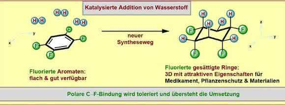 Fluorierte Molekülringe: Neues, einfacheres Syntheseverfahren entwickelt