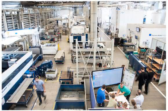 Blechbearbeitung bei Trumpf