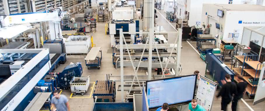 Blechbearbeitung bei Trumpf Blechbearbeitung bei Trumpf