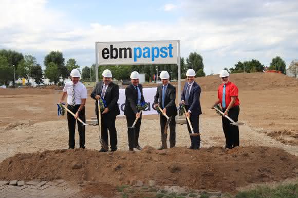 ebm-papst Erweiterungsbau-Spatenstich