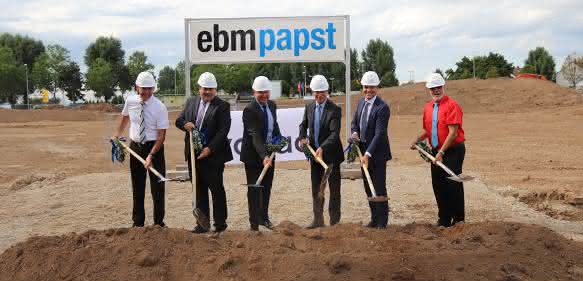 ebm-papst Erweiterungsbau-Spatenstich