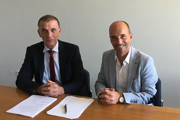 Rolf Sonderegger (r.) und Dr. Heinrich Offergeld