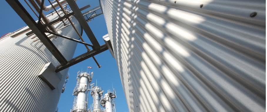 Chemieanlage bei Evonik