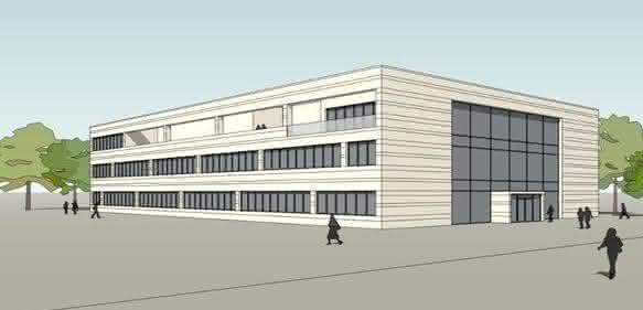 Erst noch ein Entwurf: Das neue Forschungsgebäude „Heart and Brain“ an der Universitätsmedizin Göttingen. (Visualisierung: pbr Planungsbüro Rohling AG)