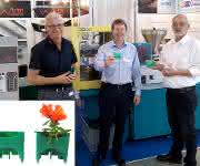 Während der Moulding Expo wurde der Wandbepflanzungstopf Turn2Green produziert. (Bild: Boy) Während der Moulding Expo wurde der Wandbepflanzungstopf Turn2Green produziert. (Bild: Boy)