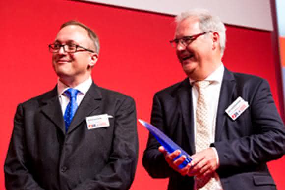 Oliver Hayden und Jan van den Boogaart bei der Preisverleihung