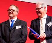 Oliver Hayden und Jan van den Boogaart bei der Preisverleihung