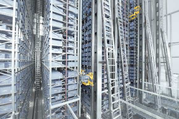 6-gassiges automatisches Kleinteilelager (AKL) SSI Schäfer