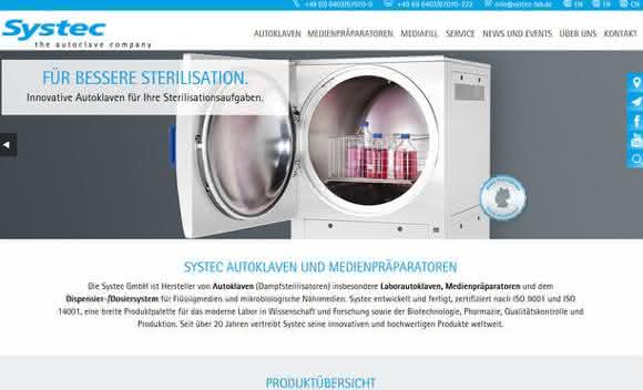 The Autoclave Company: Systec mit neuer Webseite The Autoclave Company: Systec mit neuer Webseite