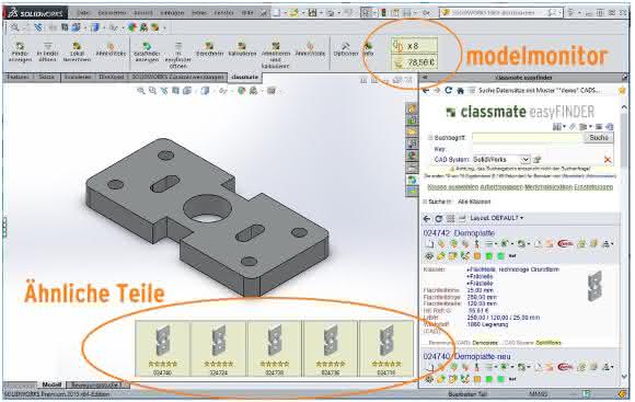 classmate modelmonitor CAD: Effizienter konstruieren