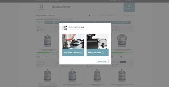 Wittenstein-oberflaeche-sizing-assistant