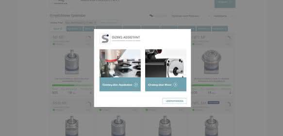 Wittenstein-oberflaeche-sizing-assistant