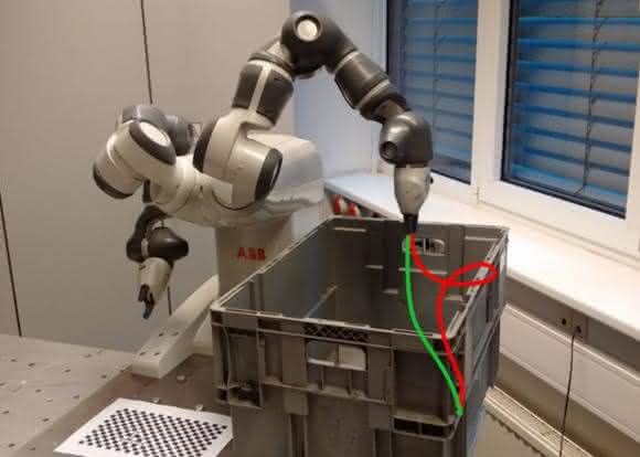 Bin Picking mit einem kollaborativen ABB-YuMi-Roboter Bin Picking mit einem kollaborativen ABB-YuMi-Roboter