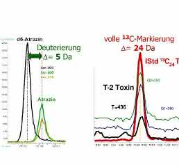 Retentionszeit-Shift durch Isotopeneffekt bei der Deuterierung