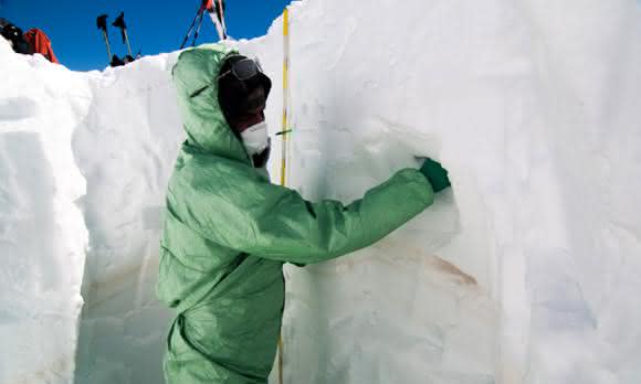 Ganze Gemeinschaften von Mikroorganismen aus der Sahara fanden die Forscher im Schnee und Eis der Alpen. (Foto: Fondazione Edmund Mach) Ganze Gemeinschaften von Mikroorganismen aus der Sahara fanden die Forscher im Schnee und Eis der Alpen. (Foto: Fondazione Edmund Mach)