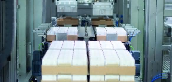 Depalettieren der Kartontrays