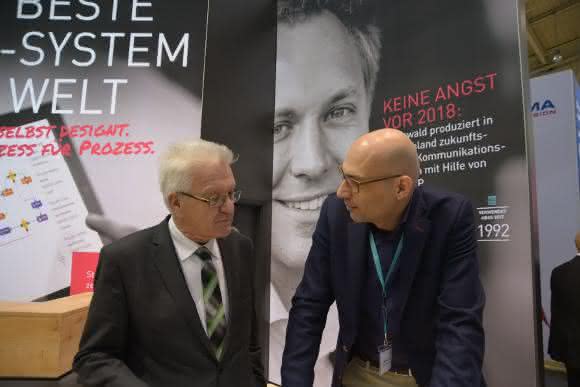 CeBIT 2017: Kretschmann trifft Ergun