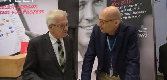 CeBIT 2017: Kretschmann trifft Ergun