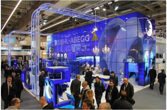 Messestand von Ziehl-Abegg auf der ISH Messestand von Ziehl-Abegg auf der ISH